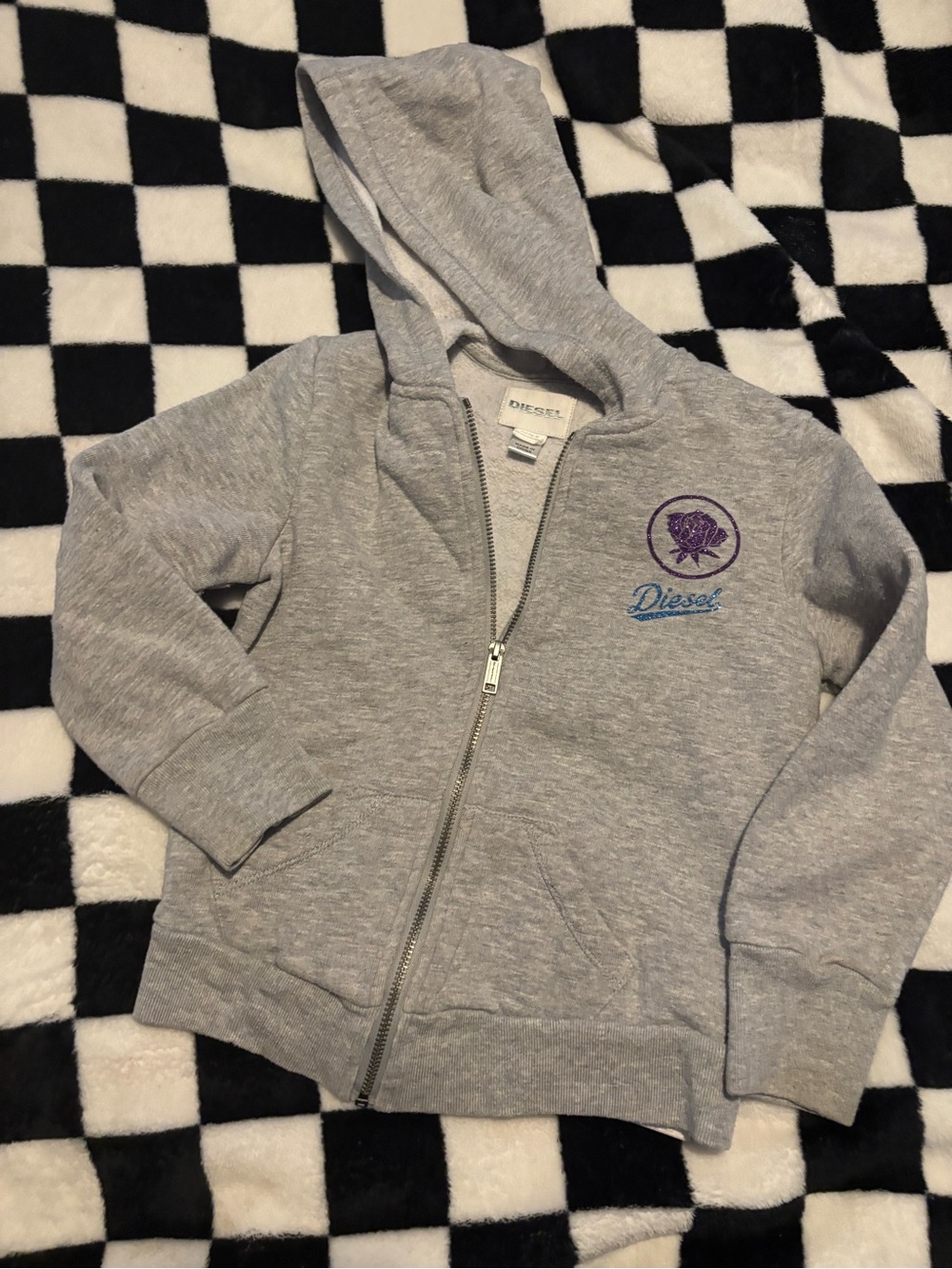 Size 5 diesel zip up hoodie